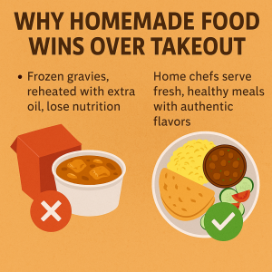 Why Homemade food wins over Takeout